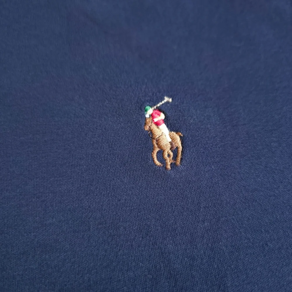 Polo Ralph Lauren Mens XL Classic Fit Navy Blue Short Sleeve Cotton Polo Shirt